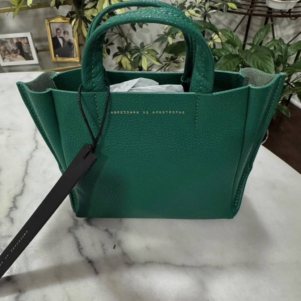 Ampersand As Apostrophe Green micro tote Women's Bag